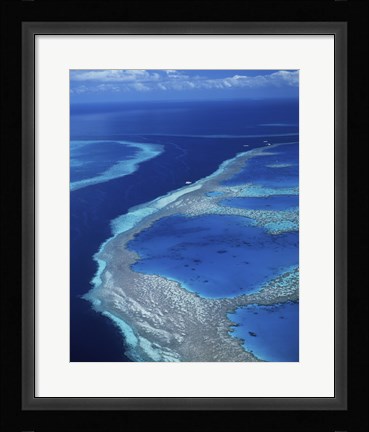 Framed Hardy Reef, Great Barrier Reef, Whitsunday Island, Australia Print