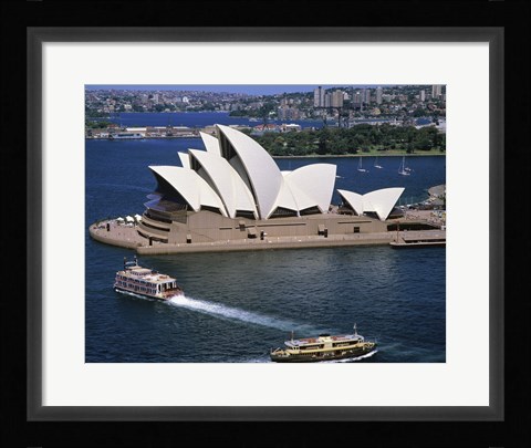 Framed High angle view of an opera house, Sydney Opera House, Sydney, Australia Print