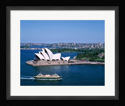Framed High angle view of an opera house, Sydney Opera House, Sydney, Australia Print