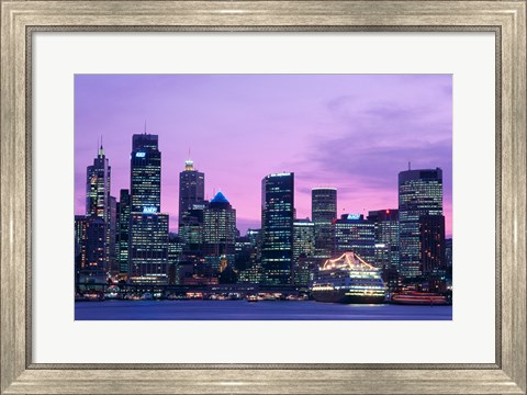 Framed Skyscrapers in a city, Circular Quay, Sydney, Australia Print