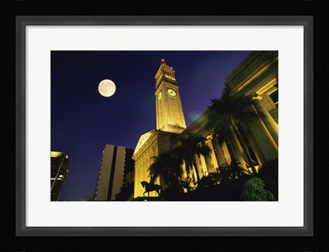 Framed City Hall King George Square Brisbane Australia Print