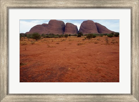 Framed Rock formations on a landscape, Olgas, Uluru-Kata Tjuta National Park, Northern Territory, Australia Closeup Print