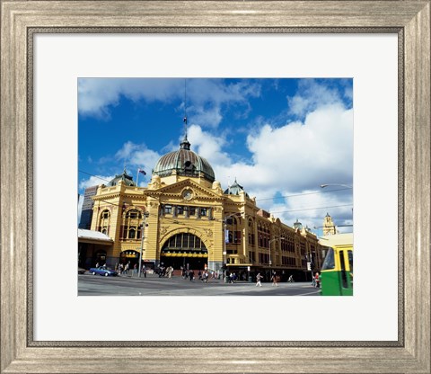Framed Low angle view of a shot tower, Melbourne Central, Melbourne, Victoria, Australia Print