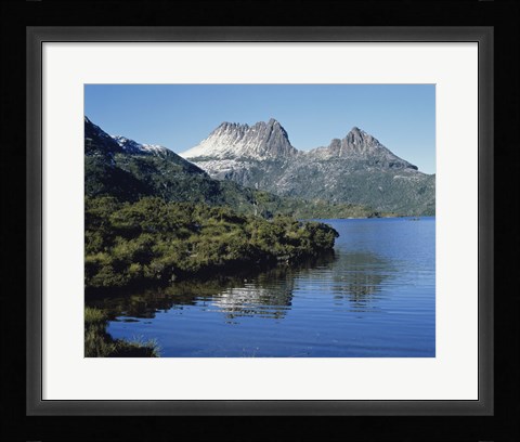 Framed Dove Lake at Cradle Mtn. Tasmania Australia Print