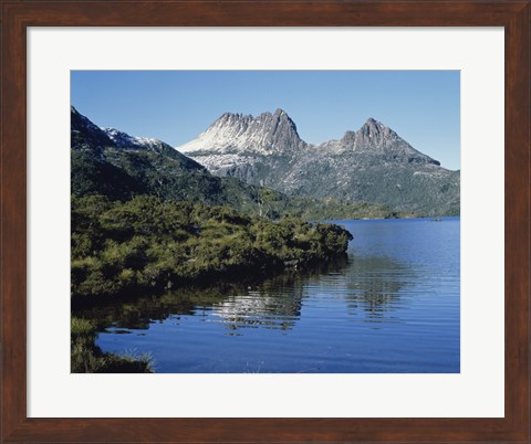 Framed Dove Lake at Cradle Mtn. Tasmania Australia Print