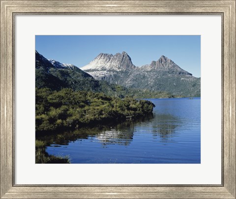 Framed Dove Lake at Cradle Mtn. Tasmania Australia Print