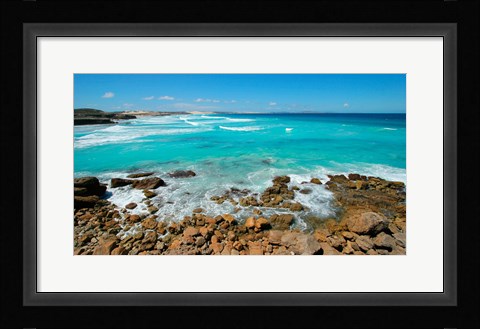 Framed Rocks on the coast, Sleaford Bay, Australia Print