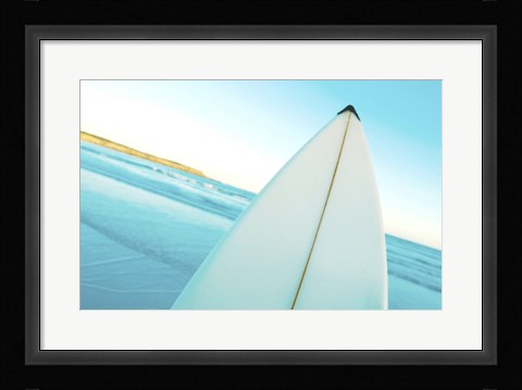 Framed Close-up of a surfboard, Fishery Bay, Australia Print