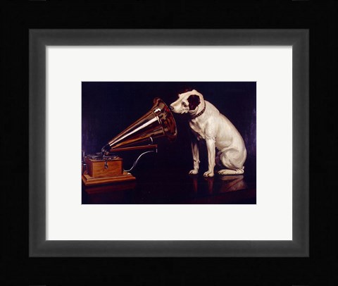 Framed His Masters Voice Print