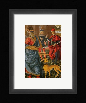 Framed Saint Bernardino saves a dead man Pintoricchio Print