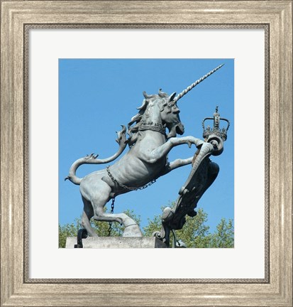 Framed Hampton Court Unicorn Print