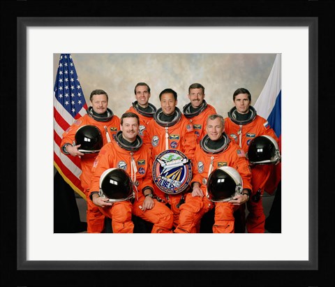 Framed Atlantis STS-106 Crew Print