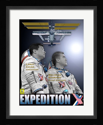 Framed Expedition 10 Crew Poster Print