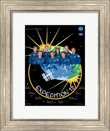 Framed Expedition 19 Crew Poster Print