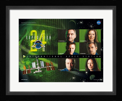 Framed Expedition 24 Matrix Crew Poster Print