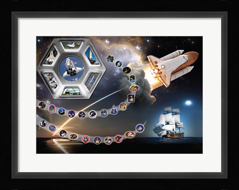 Framed Tribute To Endeavour Print