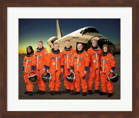 Framed STS 121 Crew Portrait Print