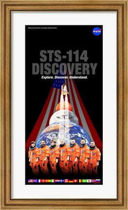 Framed STS 114 Mission Poster Print