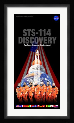 Framed STS 114 Mission Poster Print