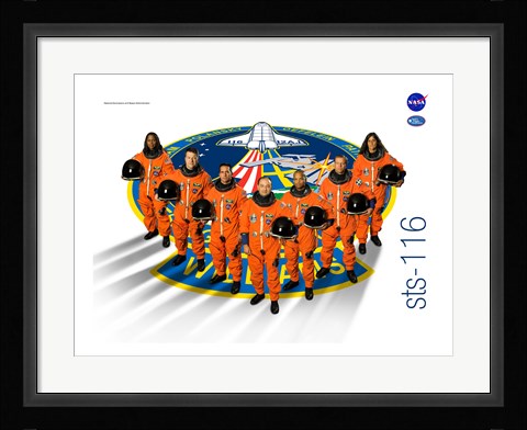 Framed STS 116 Mission Poster Print