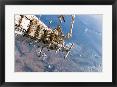 Framed ISS Panoramic View Day 5 Print
