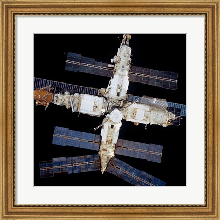Framed Mir Space Station Print