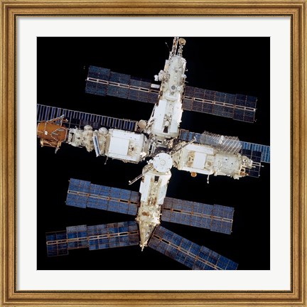 Framed Mir Space Station Print