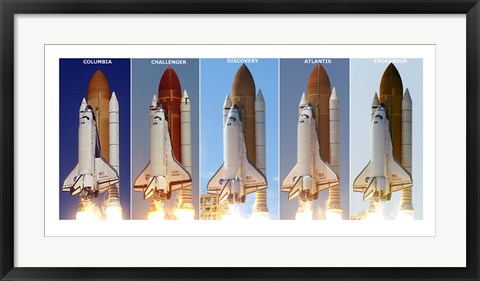 Framed Shuttle Profiles Print