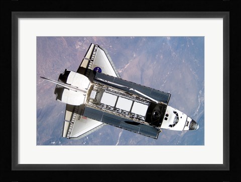 Framed STS-112 Atlantis carrying S1 truss Print