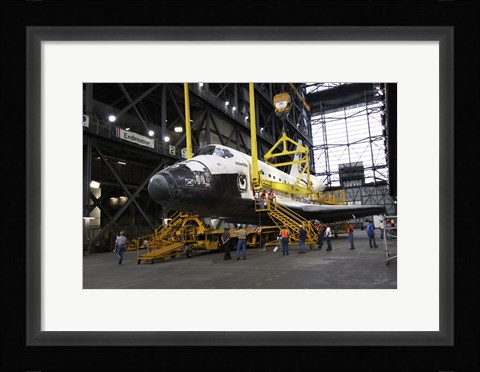 Framed STS-129 Orbiter Atlantis Rollover Print