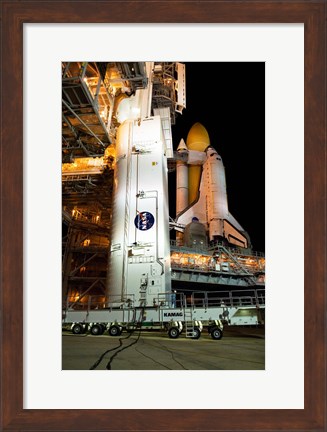 Framed STS-129 Payload Canister Print
