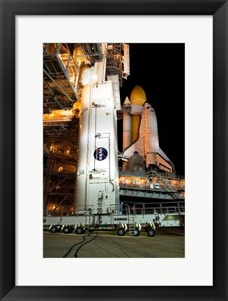 Framed STS-129 Payload Canister Print