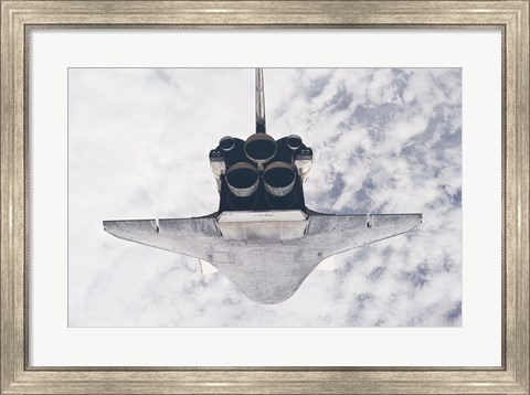 Framed STS132 Atlantis in orbit Print