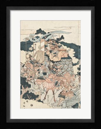 Framed Samurai Battle I Print