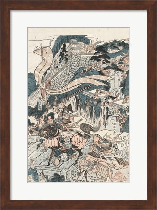 Framed Samurai Battle II Print