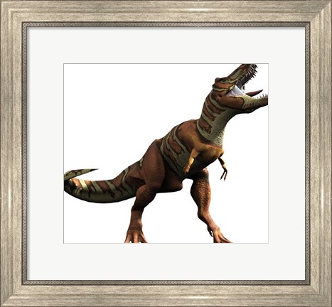 Framed T-rex Roar Print