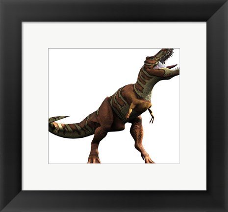 Framed T-rex Roar Print