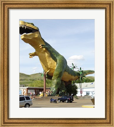 Framed Tyrannosaurus Model Print
