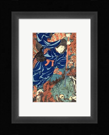 Framed Kuniyoshi Utagawa, Suikoden Series Print