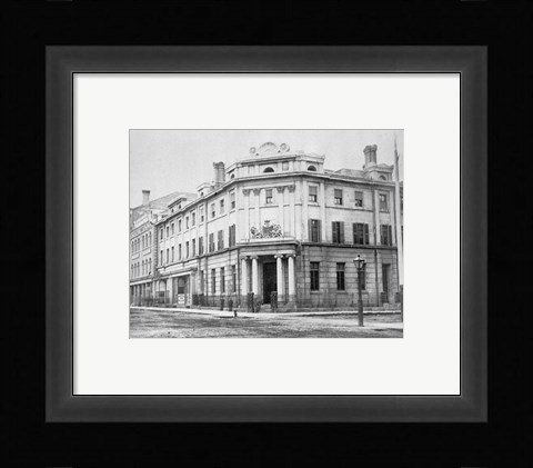 Framed Bank of British North America 1867 Toronto Print