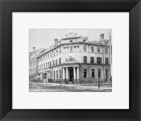 Framed Bank of British North America 1867 Toronto Print