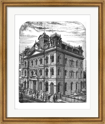 Framed General Post Office 1884 Toronto Canada Print