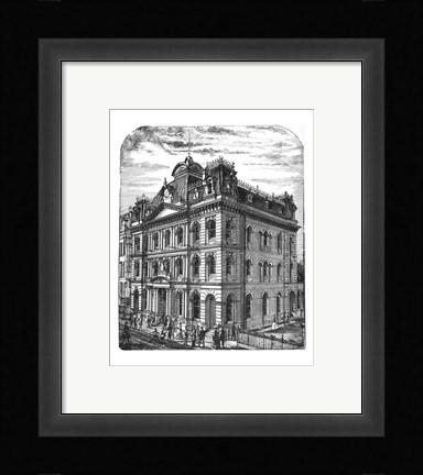 Framed General Post Office 1884 Toronto Canada Print