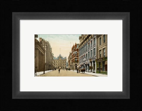Framed Postcard of Toronto street and post office, Toronto, Canada Print