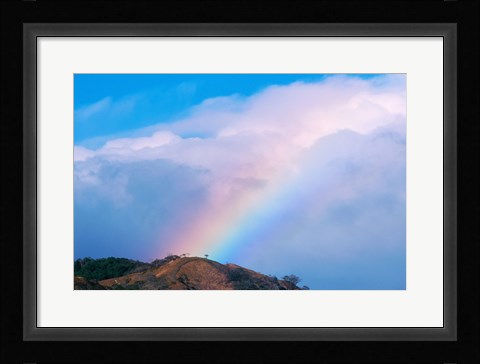 Framed Rainbow at Monteverde Cloud Forest Reserve, Costa Rica Print