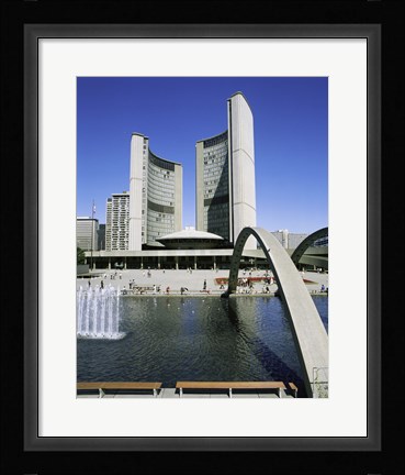Framed Low angle view of a building on the waterfront, Toronto, Ontario, Canada Print