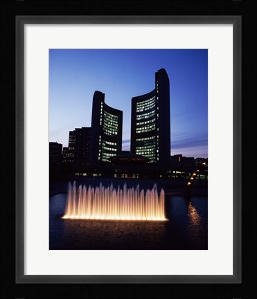 Framed City Hall &amp; Nathan Phillips Square, Toronto, Canada Print