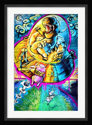 Framed T-Rex Makes a Lousy CoPiliot Print