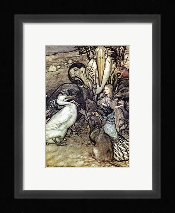 Framed Alice in Wonderland, But who has won Print