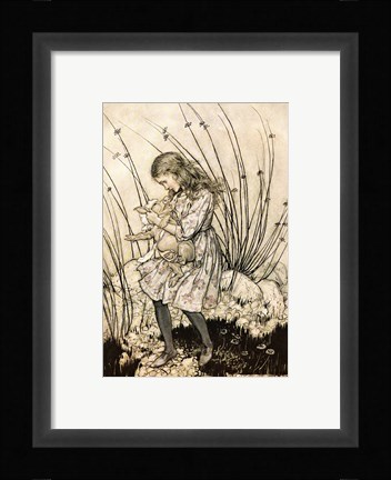 Framed Alice in Wonderland Print